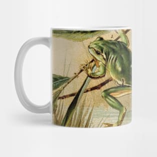 Cottagecore Aesthetic Green Frogs Mug